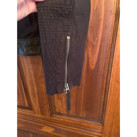 Lucky Brand Leather trimmed moto jacket Small - Picture 3 of 7